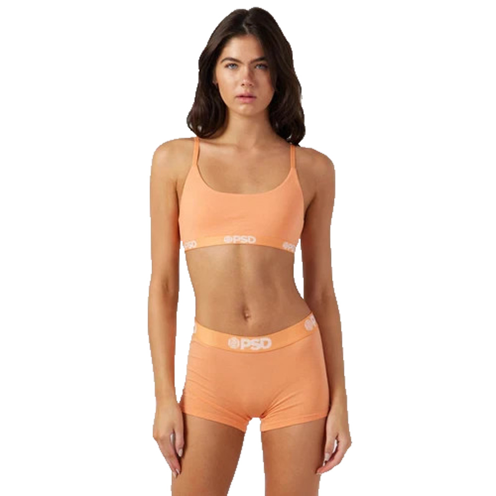 Psd Underwear Women Modal Solids - Coral Scoop Bralette - Modal Size: XSmall